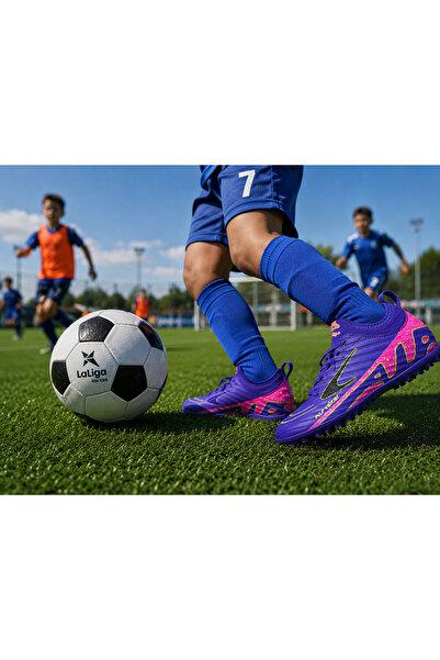 SPOR AYAKKABI MARKET Pantofi de fotbal pentru copii cu talpă largă
