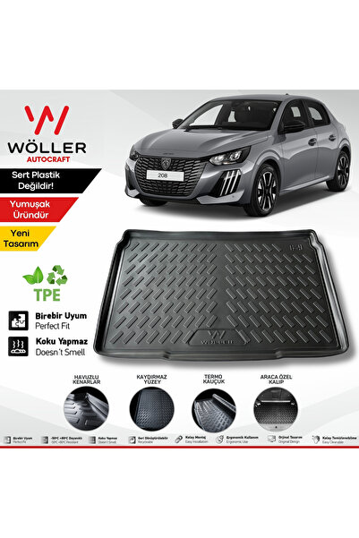 wöller Peugeot 208 Bagaj Havuzu 2020 Sonrası 3d Ultraflex Esnek
