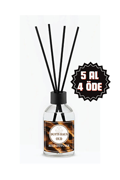 duftshaus Oud Çubuklu Oda Kokusu bambu esansiyel uçucu yağ Reed Diffuser 50ml
