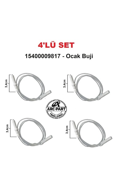 ARC-PART ALVEUS ANKASTRE OCAK ATEŞLEME BUJİ (4'LÜ SET)