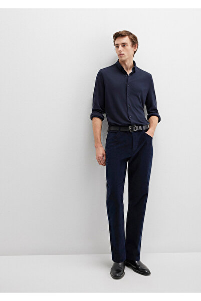 Mavi Navy Blue Velvet Trousers 0010509-70490