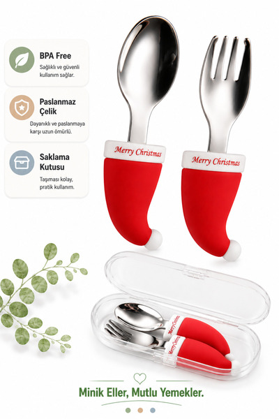 jojobebek Premium Children's Bpa-Free Silicone Handle Stainless Steel Tip For...
