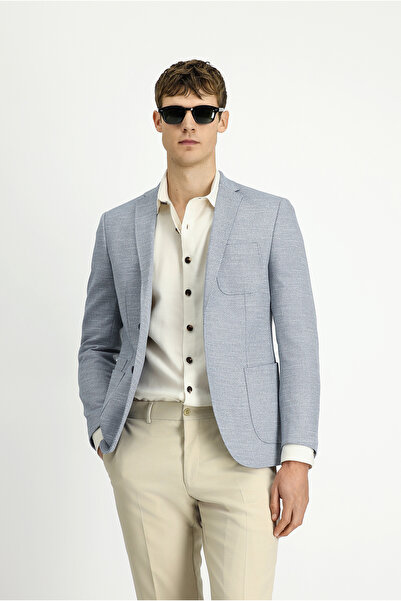Kiğılı 7 Drop Super Slim Fit Εξαιρετικά Στενή Εφαρμογή Αθλητικό Μπουφάν με Σχ...