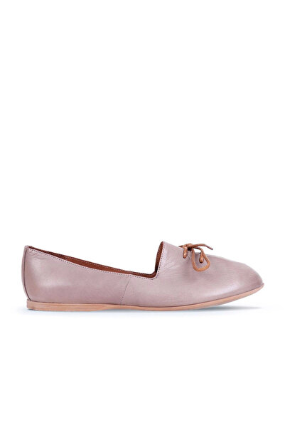 Bueno Shoes Balerini plati de damă din piele gri 01wl1237