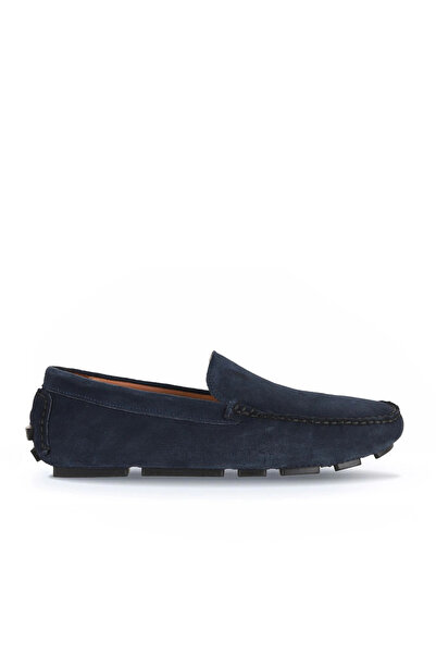 Bueno Shoes Navy Blue Suede Men's Casual Shoes 21Ma03