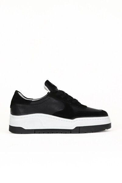 Bueno Shoes Pantofi sport de damă din piele de căprioară neagră 16wa8212