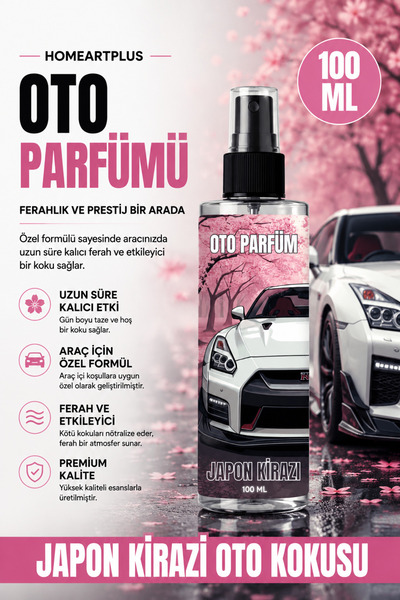 homeartplus Japon Kirazı Oto kokusu 100 ml Sprey Şişe
