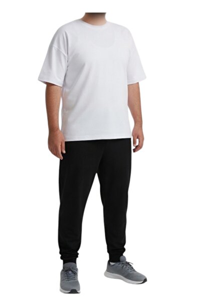 ONUR1992 Unisex Oversize %100 Pamuk Tişört Beyaz - 240 GSM Tok Kumaş Terletmez