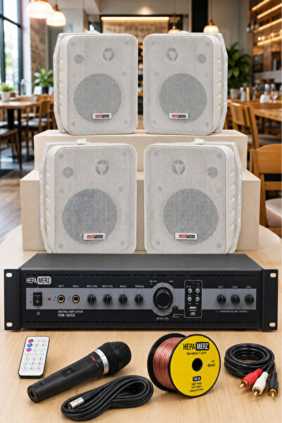 Lastvoice High Voice Paket-1 Bölgeli Anfi Ve Duvar Hoparlör Ses Anons Sistemi...