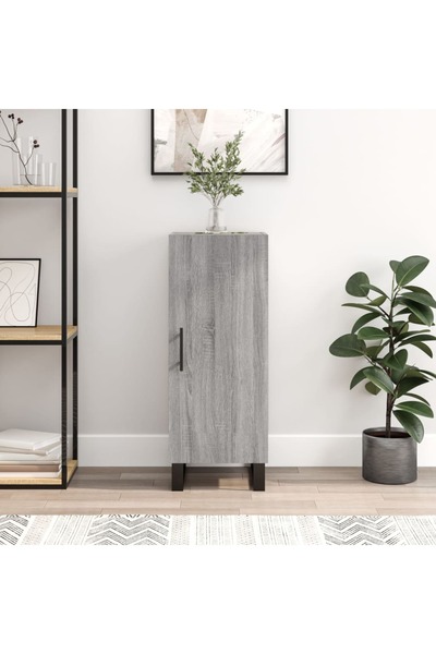 Concept Servantă, gri sonoma, 34,5x34x90 cm, lemn compozit