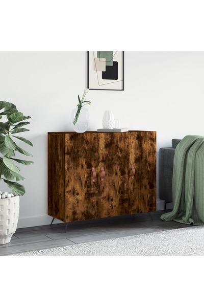 Concept Servantă, stejar fumuriu, 90x34x80 cm, lemn compozit