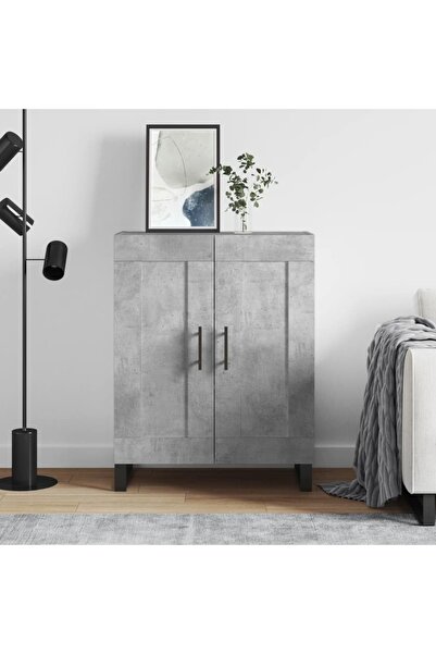 Concept Servantă, gri beton, 69,5x34x90 cm, lemn compozit