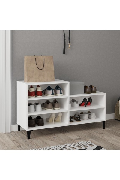 Concept Pantofar, alb, 102x36x60 cm, lemn compozit