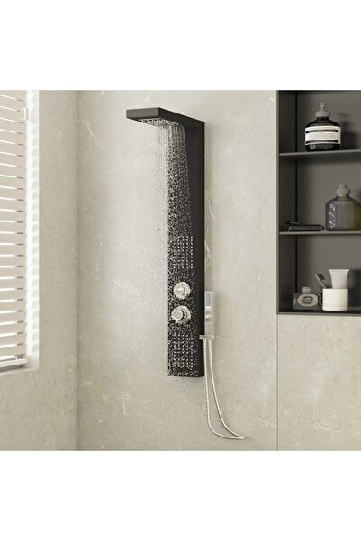 Concept Sistem panou de duș din aluminiu, negru