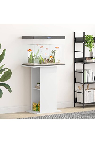 Concept Suport pentru acvariu, alb, 60,5x36x72,5 cm, lemn prelucrat