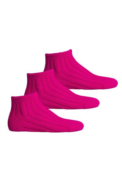 U&ME Șosete de dormit pentru femei fucsia - set de 3 36-40