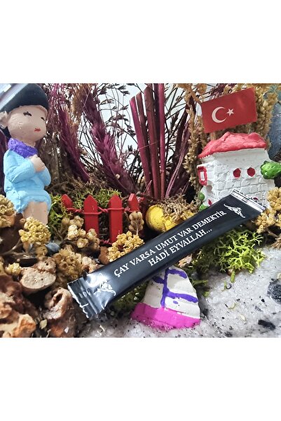 Self stick toz şeker Esprili Sözler Serisi Siyah Kuşe Ambalaj Net 3 Kg. (3gr.e. X 1000 Adet.e)