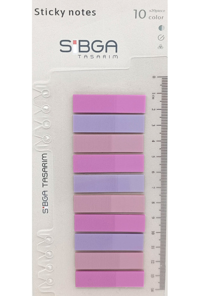 sibga tasarım Hârtie de notițe post-it colorată transparentă - 200 de coli au...