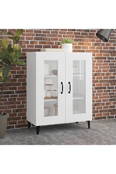 Concept Servantă, alb, 69,5x34x90 cm, lemn compozit