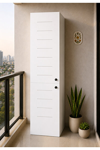 rafineritasarım BALCONY DOLAP West Kombi Dolabı Panjur Kapaklı Erzak Dolabı R...
