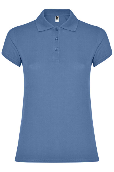 ROLY Tricou polo de damă, 100% bumbac, Star, albastru riviera