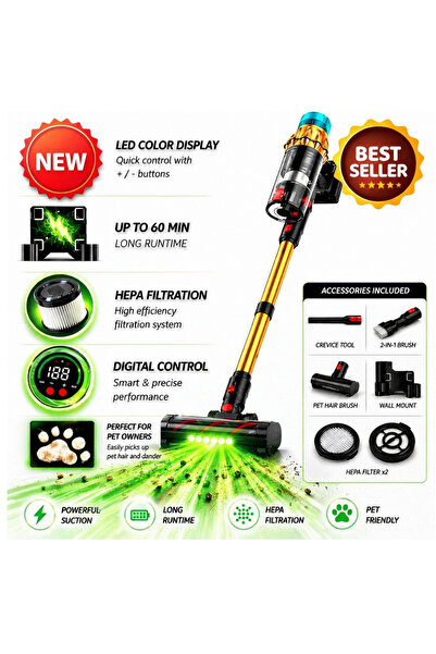 FUSIONTECHX Aspirator fără fir V10MAX
