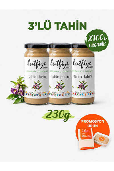 LUTFIYE Organik Tahin 3’lü Set – Katkısız ( 3 x 230g )