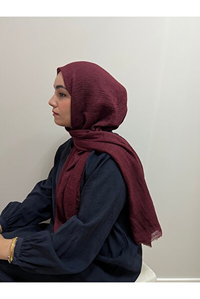 shop Bordo Bürümcük şal