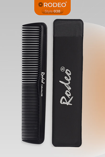RODEO Pieptene antistatic din carbon, cu carcasă 038