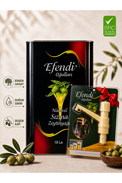 Efendioğulları Naturel Sızma Zeytinyağı 18 Lt
