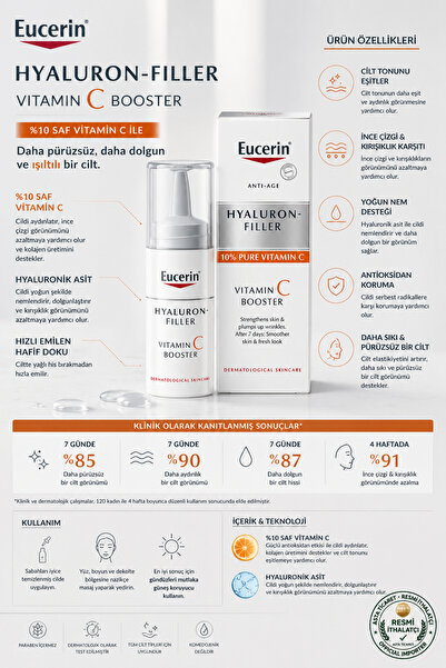 Eucerin Hyaluron-filler Vitamin C Booster Yüz Serumu 8ml