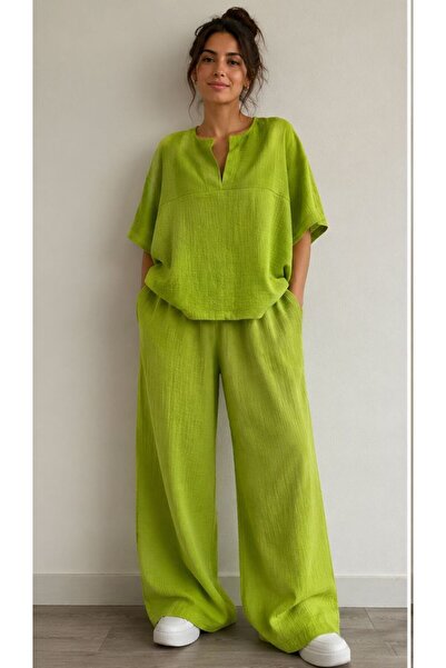 Pozitif Ayrobin Fabric Oversize Stylish Double Suit