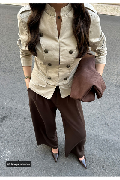 Stradivarius Militer blazer