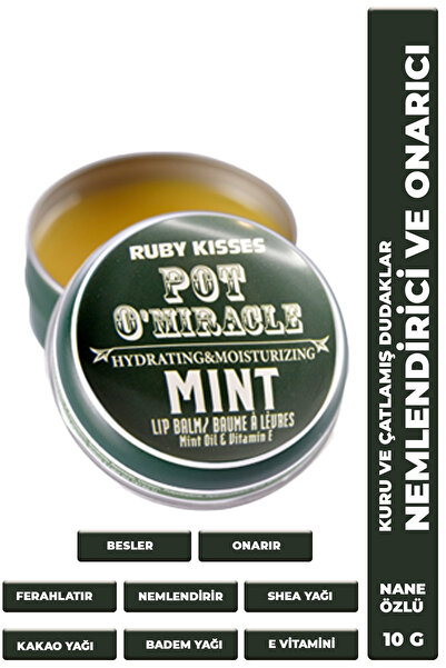 Ruby Kisses Pot O'mıracle Kuruyan Ve Çatlayan Dudaklara Yoğun Nemlendirici Ba...