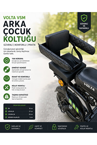 Meed Design Volta vsm koltuk,oturak,Volta vsm arka koltuk,sele,oturak, elektr...