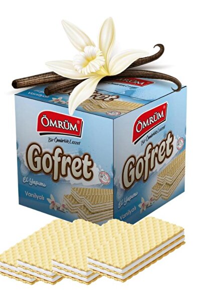 ÖMRÜM GOFRET Vanilyalı Extra Çıtır Aile Boyu 800 gr