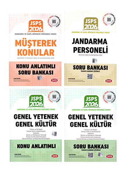 Data Yayınları 2026- 2027 JSPS Jandarma ve Sahil Güvenlik Personeli Sınavı Ko...