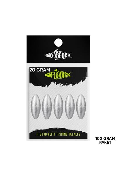 SAVEX Gezer Olta Kurşunu - Kıstırma (Zeytin) Kurşun - 20 Gram - 100 Gr Paket