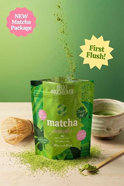 Mim and More Pure Matcha Powder - Saf Matcha Tozu Doypack, 25 gr