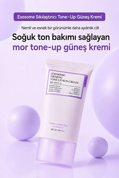 FULLY Exosome Firming Tone Up Sun Cream SPF50+ PA++++ - Exosome İçerikli Sıkılaştırıcı Güneş Kremi