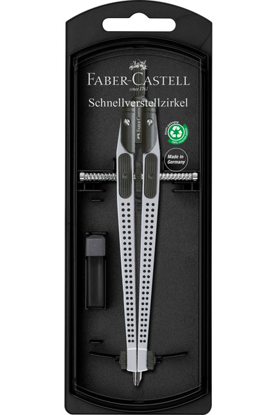 Faber Castell SILVER QUICK-SET COMPASS GRIP FABER-CASTELL