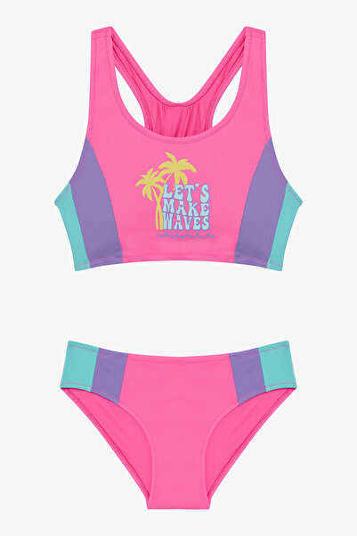 Penti Lila Genç Kız Paradise Halter Yaka Bikini Takımı