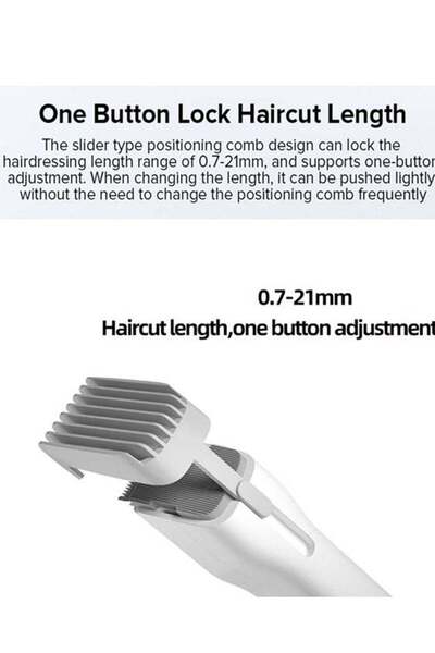 Arabest Cordless Hair Clipper for Men, All-in-One Trimmer 0.7-21mm, USB Fast ...