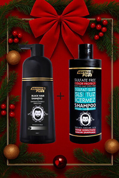 Softto Plus Șampon pentru păr negru și șampon special pentru protecția culori...