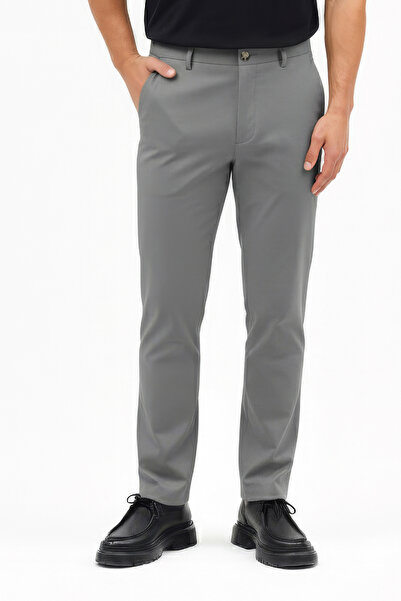 goffra Pantaloni jogger pentru bărbați, din țesătură elastică, cu talie relax...