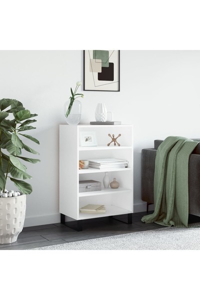 Concept Dulap înalt, alb, 57x35x90 cm, lemn compozit