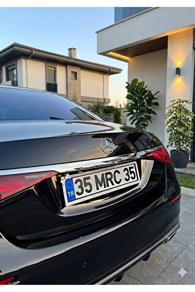 Mercandamoda Fiyonk Model Krom Taşlı Plakalık Çifti