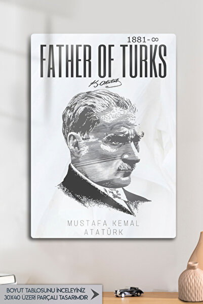 DekorHane Metal Print - Pictură decorativă Father Of Türks, Mustafa Kemal Ata...