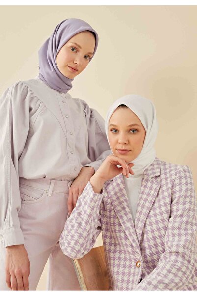 Freshscarfs Pamučni svileni šal, beli
