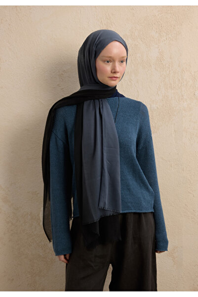 Freshscarfs Siyah-füme Modal Degrade Şal